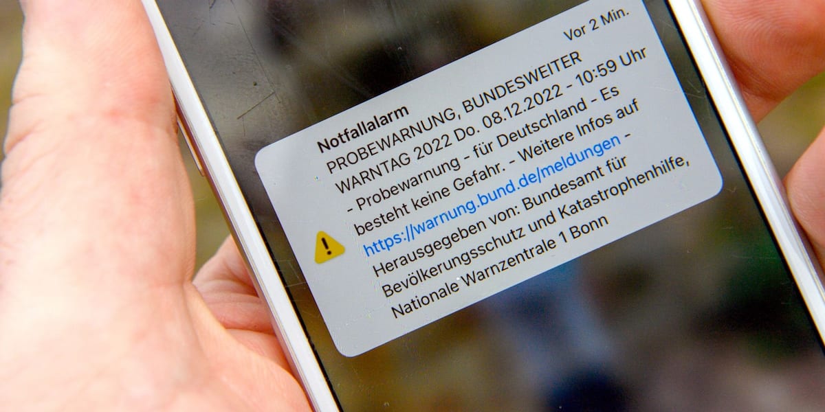 Das musst du tun, damit du heute die Warn-Meldung erhältst